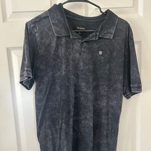 Brixton Size L Men's Polo style shirt. Dark Grey.  Lovingly Worn and cared for